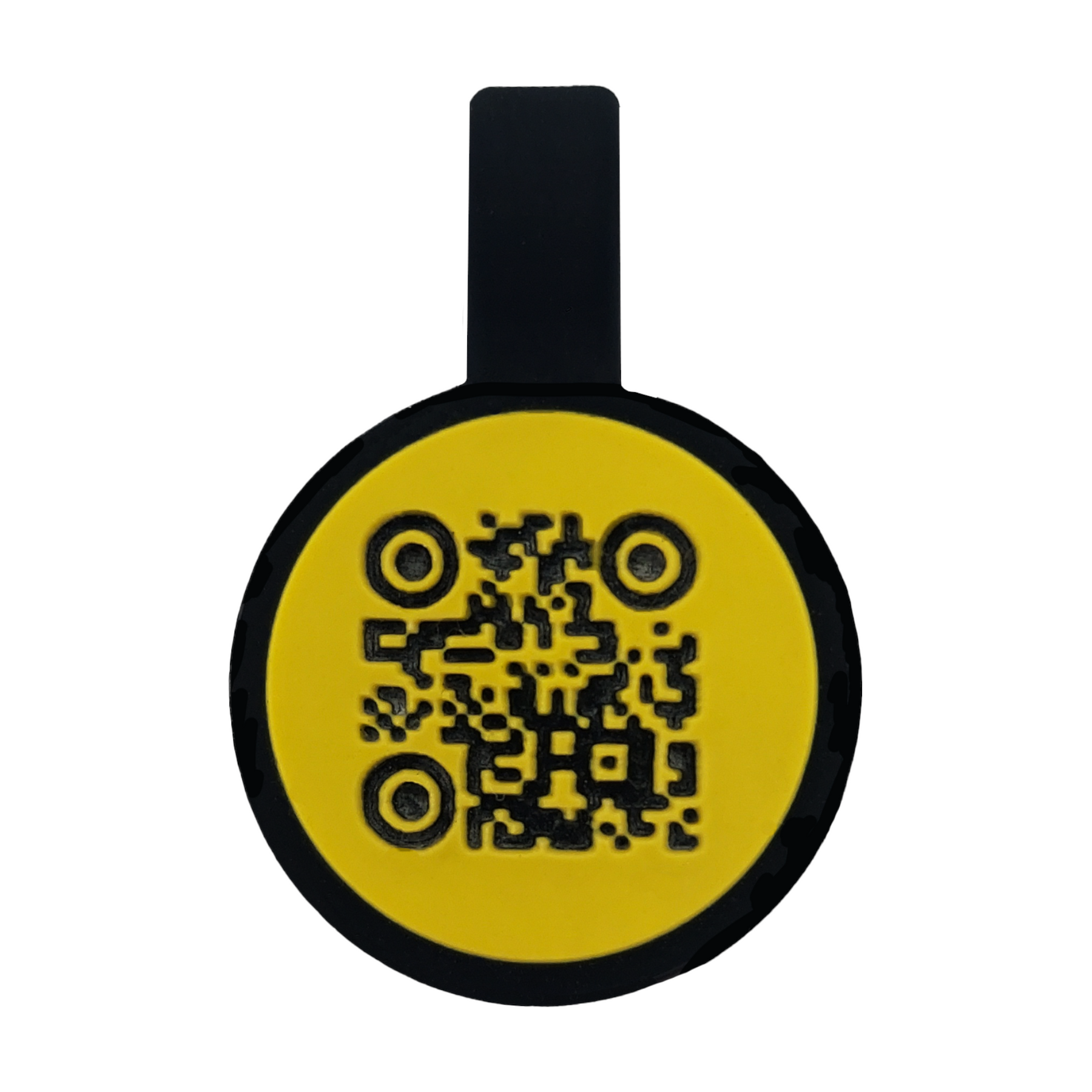 Mini Tag circular identificadora QR Code personalizável