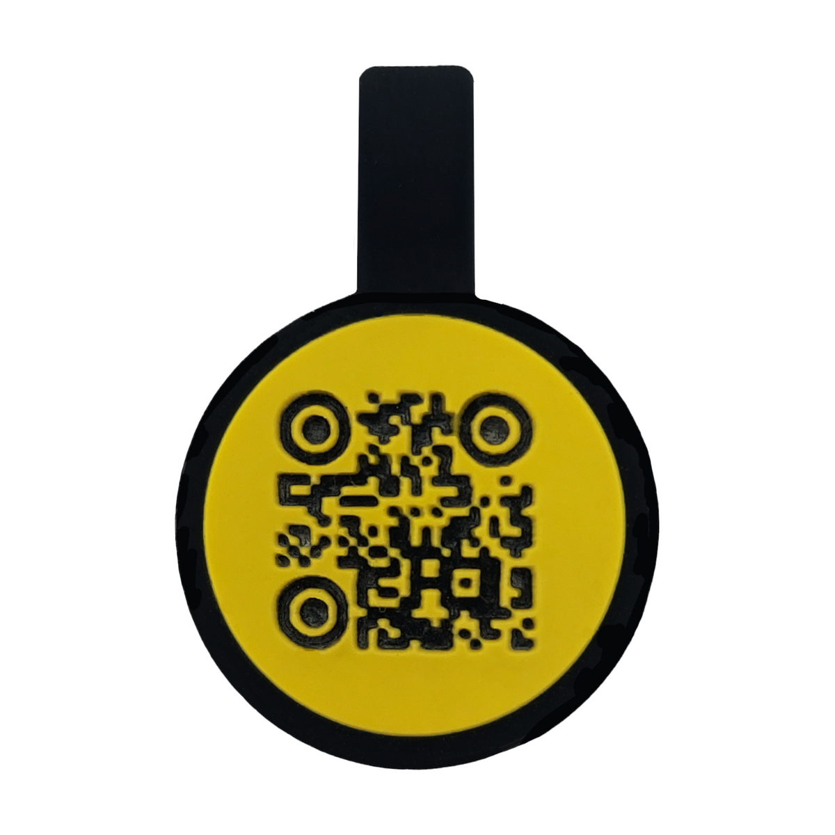 Mini Tag circular identificadora QR Code personalizável