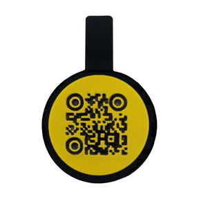 Mini Tag circular identificadora QR Code personalizável