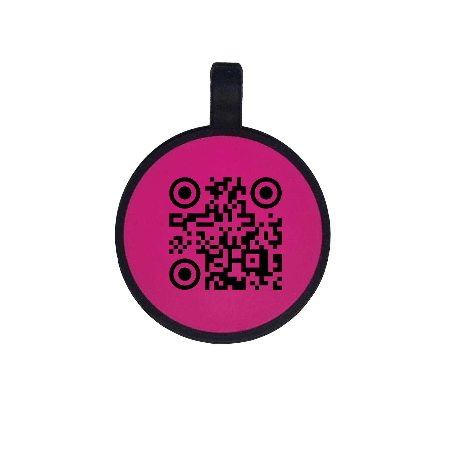 Tag circular identificadora QR Code personalizável